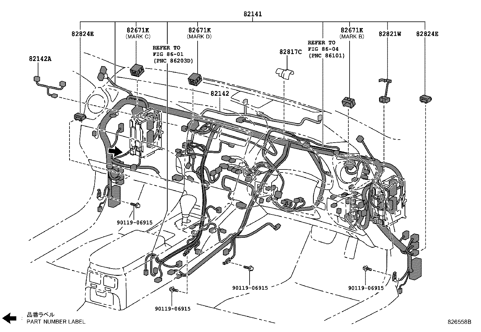 82111-53E02 WIRE, ENGINE ROOM MAIN product image