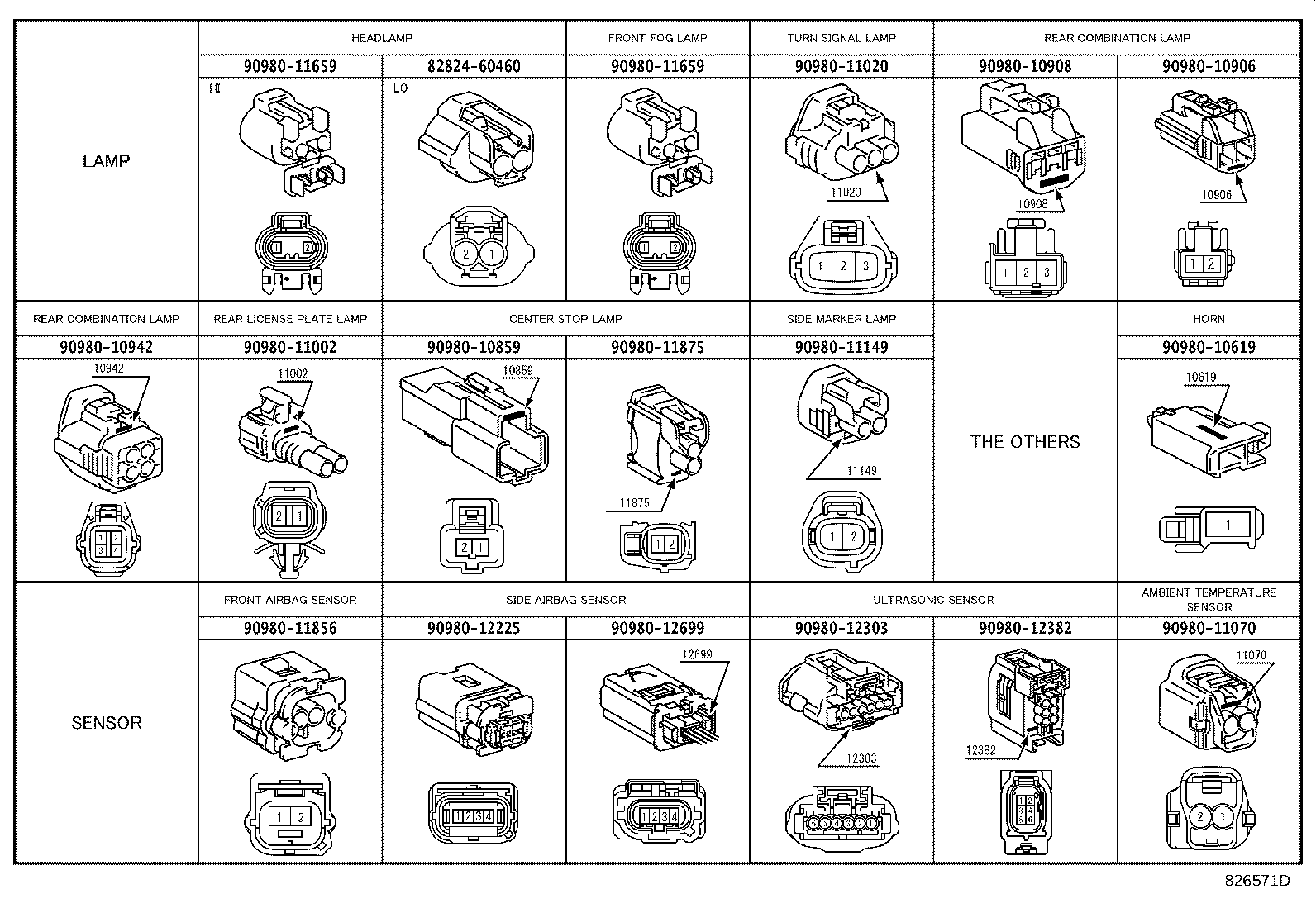 82142-0C240 WIRE, INSTRUMENT PANEL, NO.2 product image