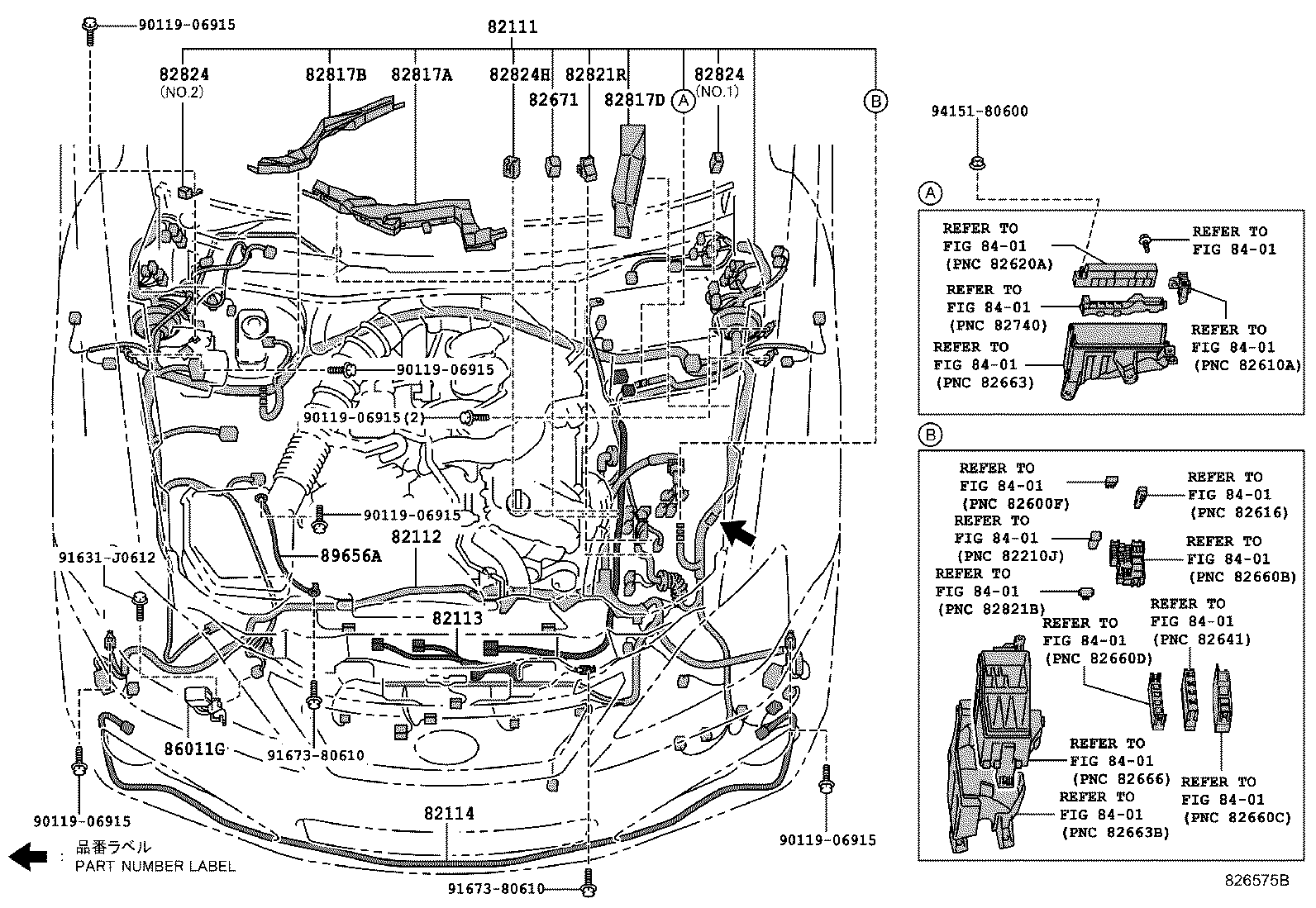 82111-53E02 WIRE, ENGINE ROOM MAIN product image