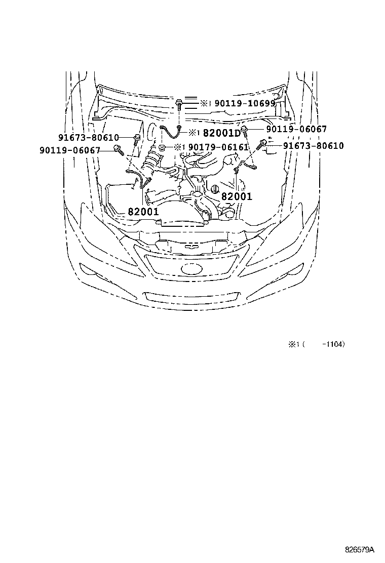 82183-53020 WIRE, LUGGAGE ROOM, NO.3 product image