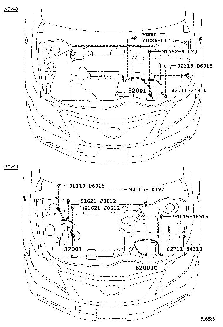 82142-33360 WIRE, INSTRUMENT PANEL, NO.2 product image