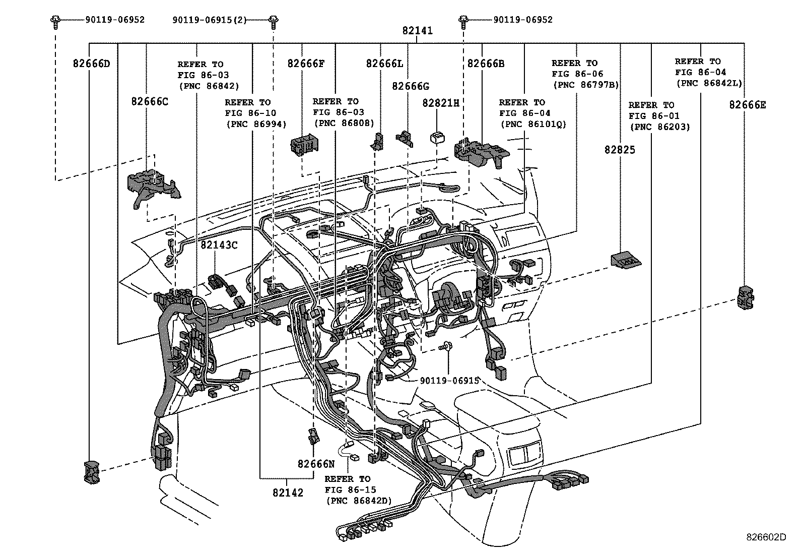 82817-75390 PROTECTOR, WIRING HARNESS, NO.1 product image