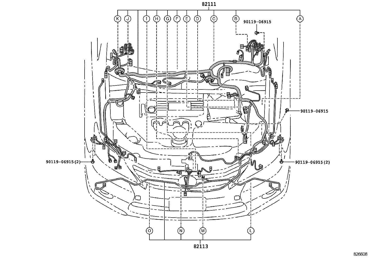 82191-75180 WIRE, FRONT SEAT, RH product image
