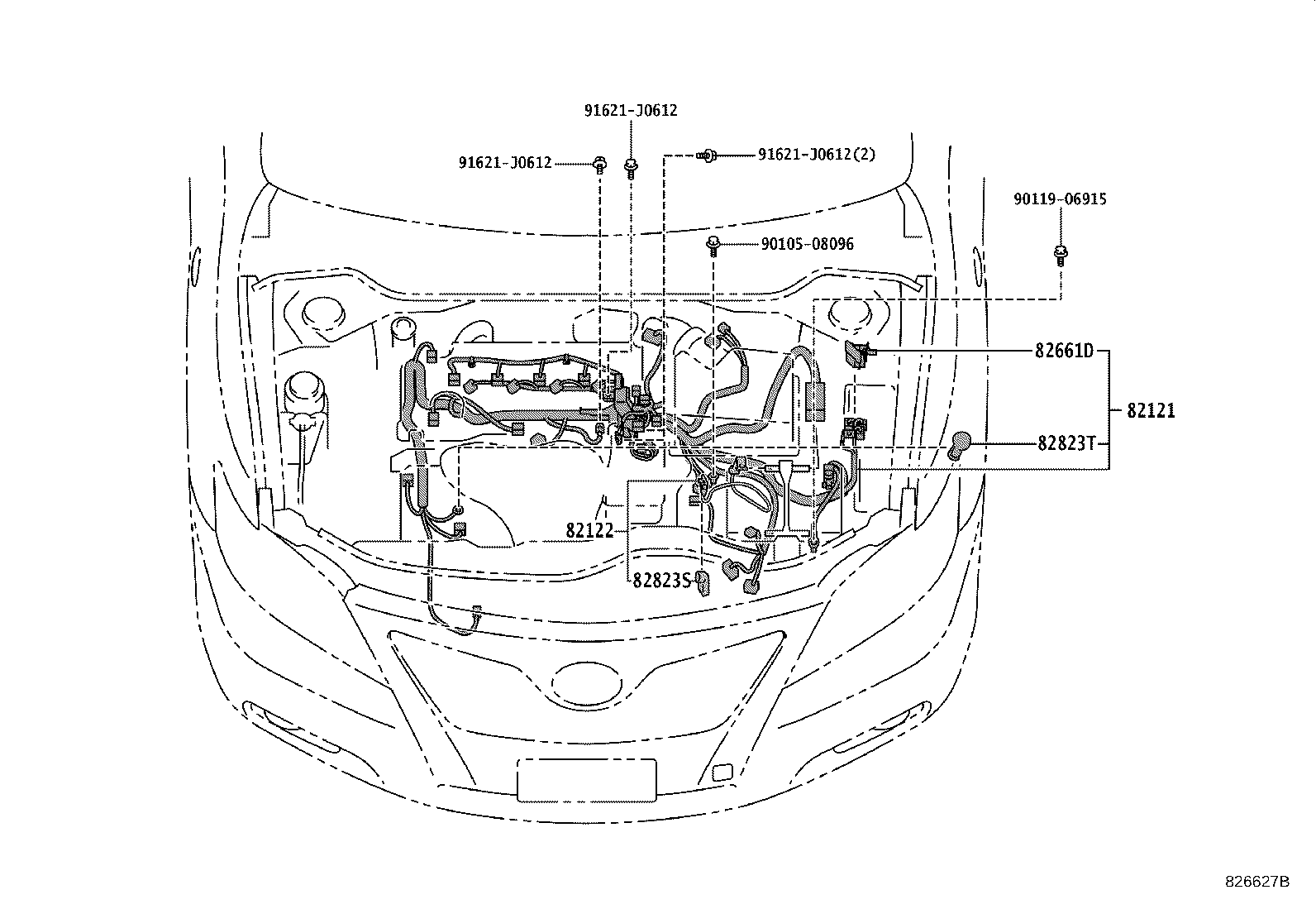 82142-06B11 WIRE, INSTRUMENT PANEL, NO.2 product image