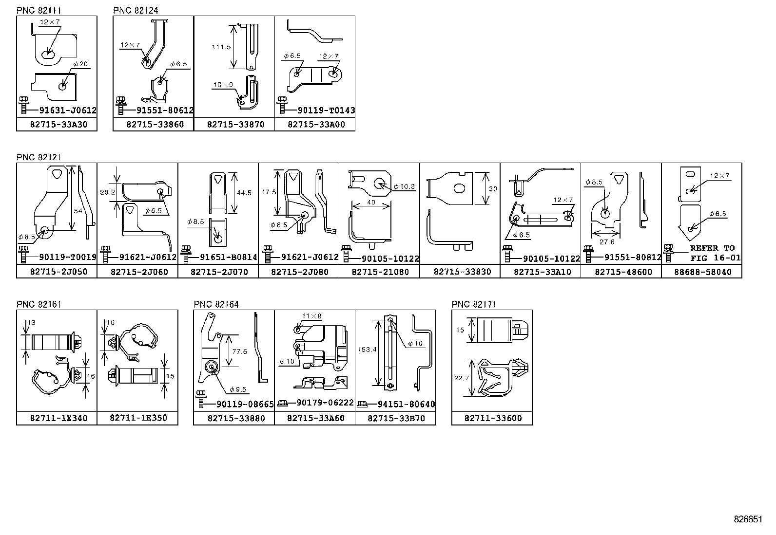 82142-06280 WIRE, INSTRUMENT PANEL, NO.2 product image
