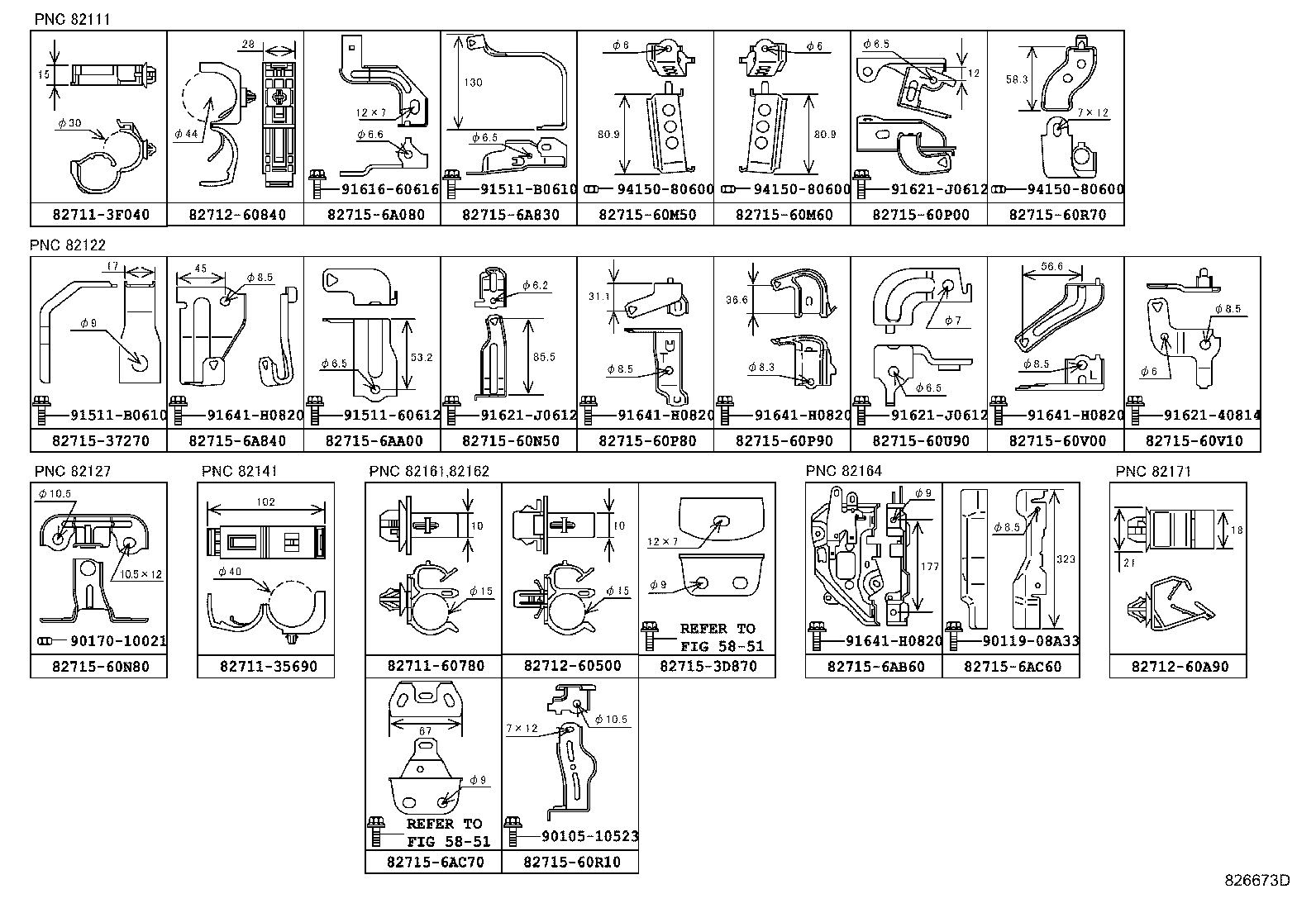 82142-60S40 WIRE, INSTRUMENT PANEL, NO.2 product image