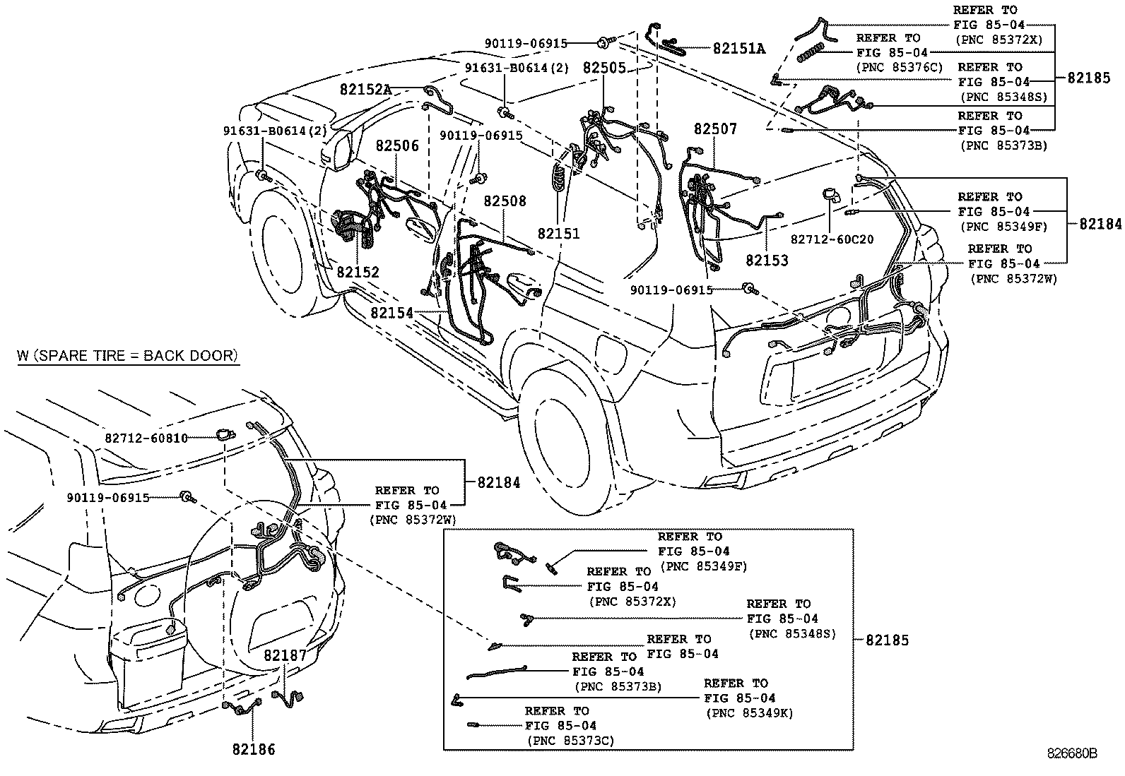 82122-60600 WIRE, ENGINE, NO.2 product image