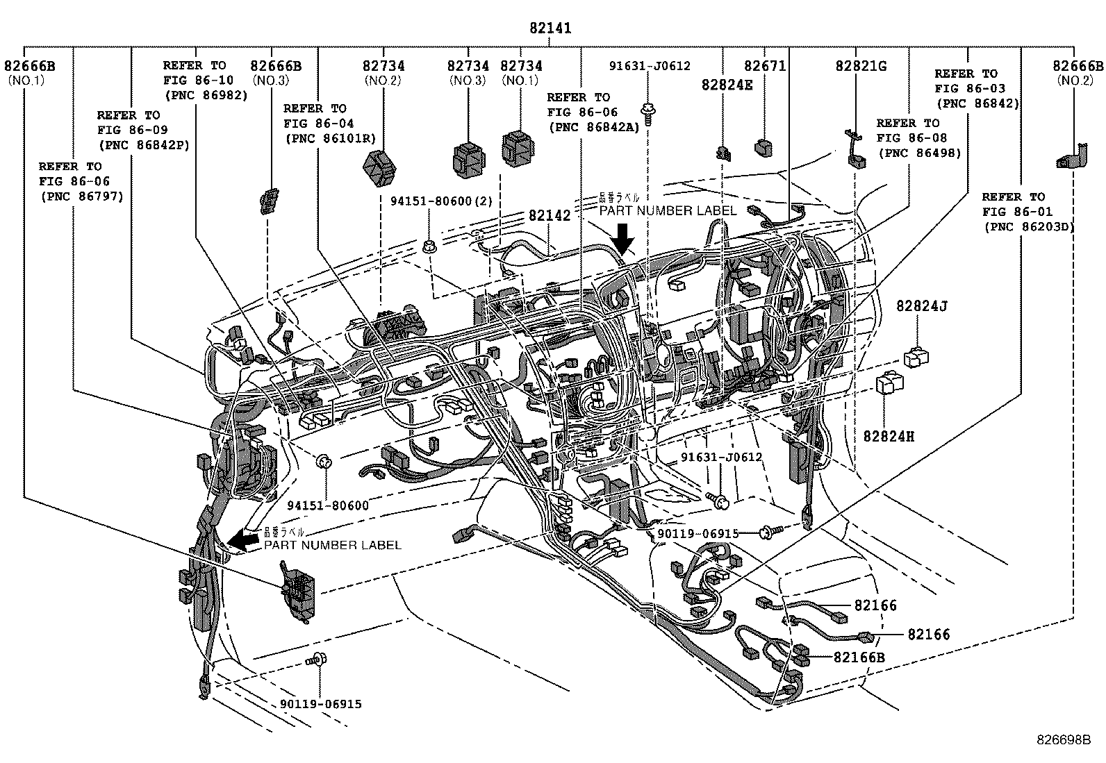 82191-50301 WIRE, FRONT SEAT, RH product image