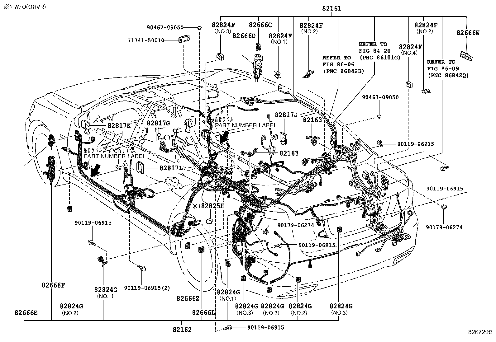 82817-50B30 PROTECTOR, WIRING HARNESS, NO.1 product image