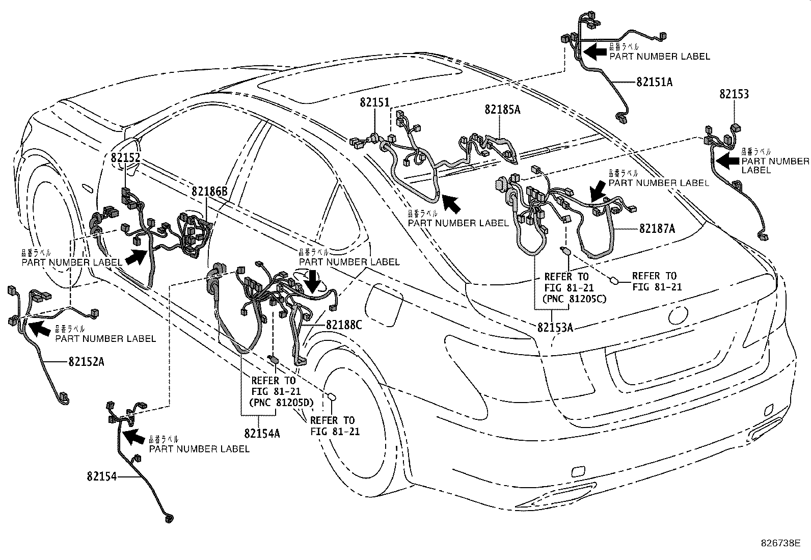 82191-50301 WIRE, FRONT SEAT, RH product image
