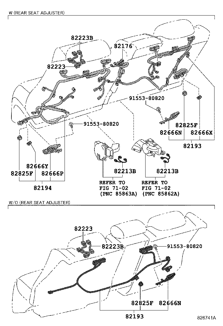 82191-50301 WIRE, FRONT SEAT, RH product image