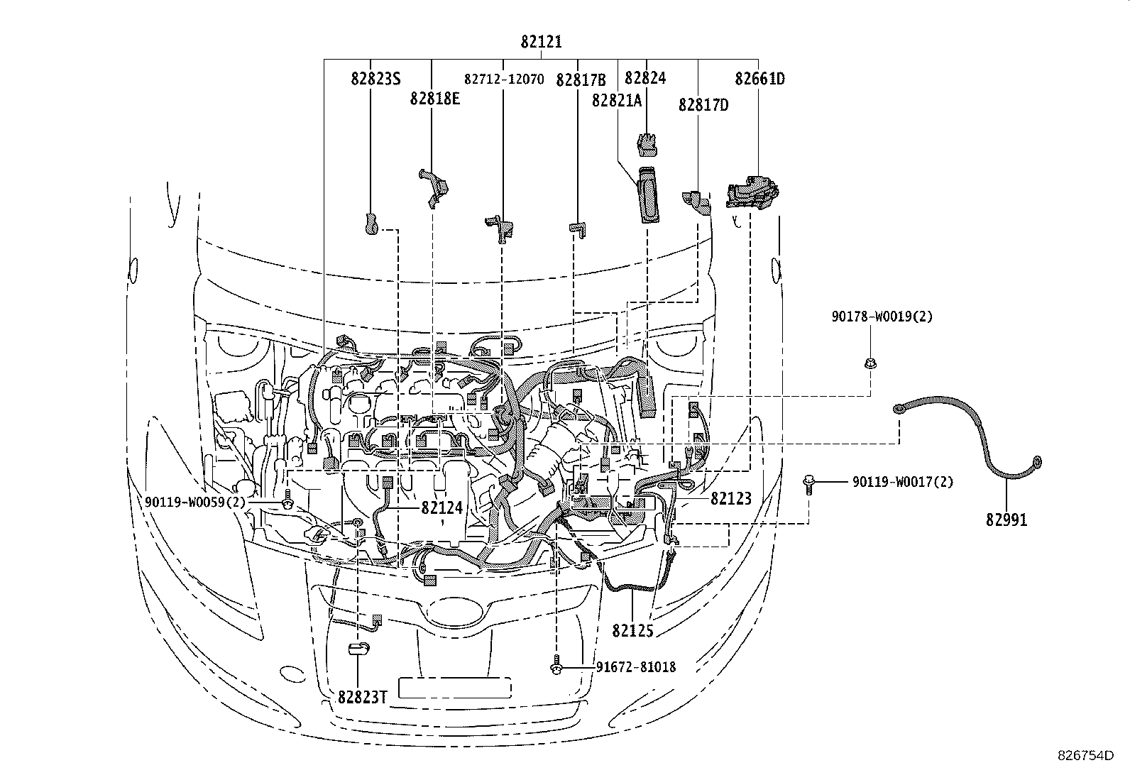 82817-47620 PROTECTOR, WIRING HARNESS, NO.1 product image