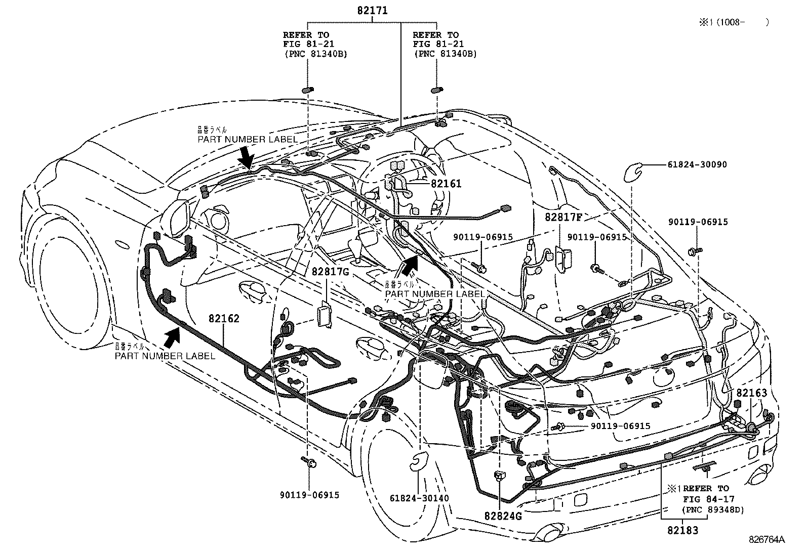 82191-53251 WIRE, FRONT SEAT, RH product image