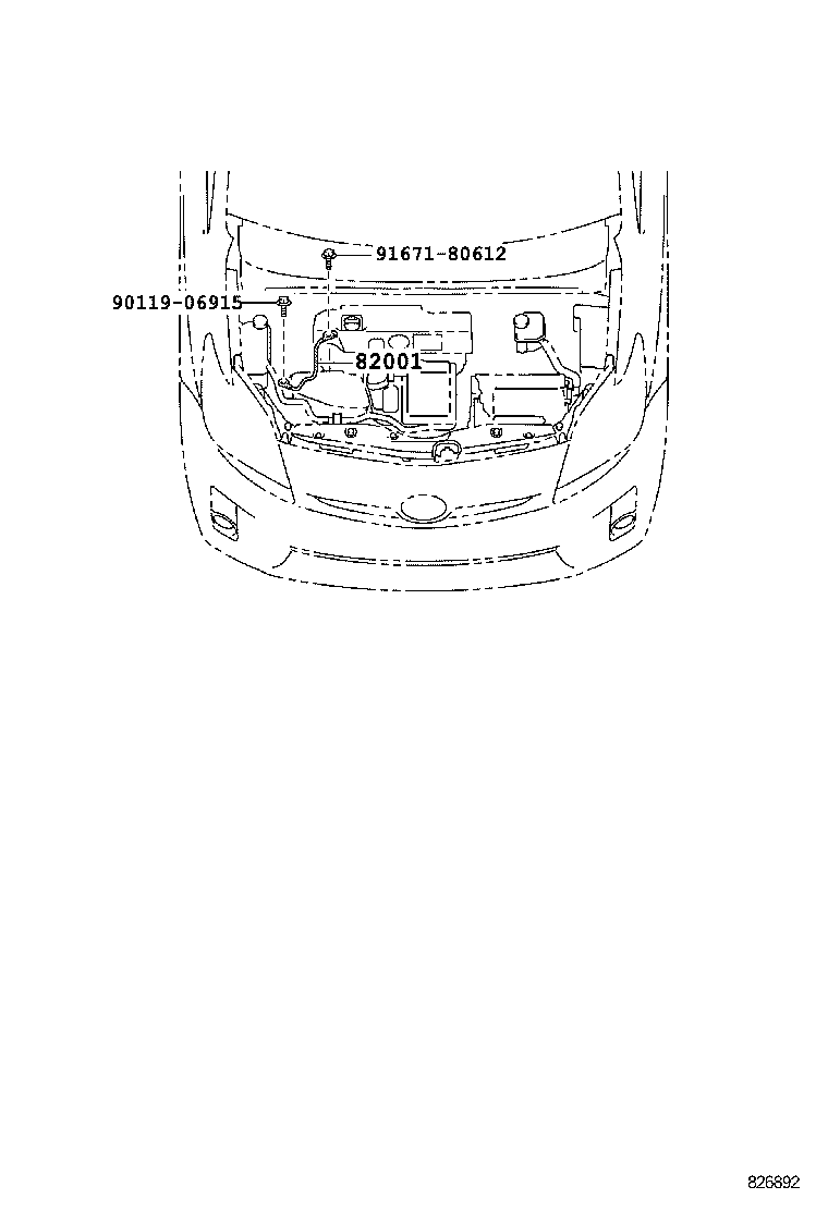 82142-47130 WIRE, INSTRUMENT PANEL, NO.2 product image