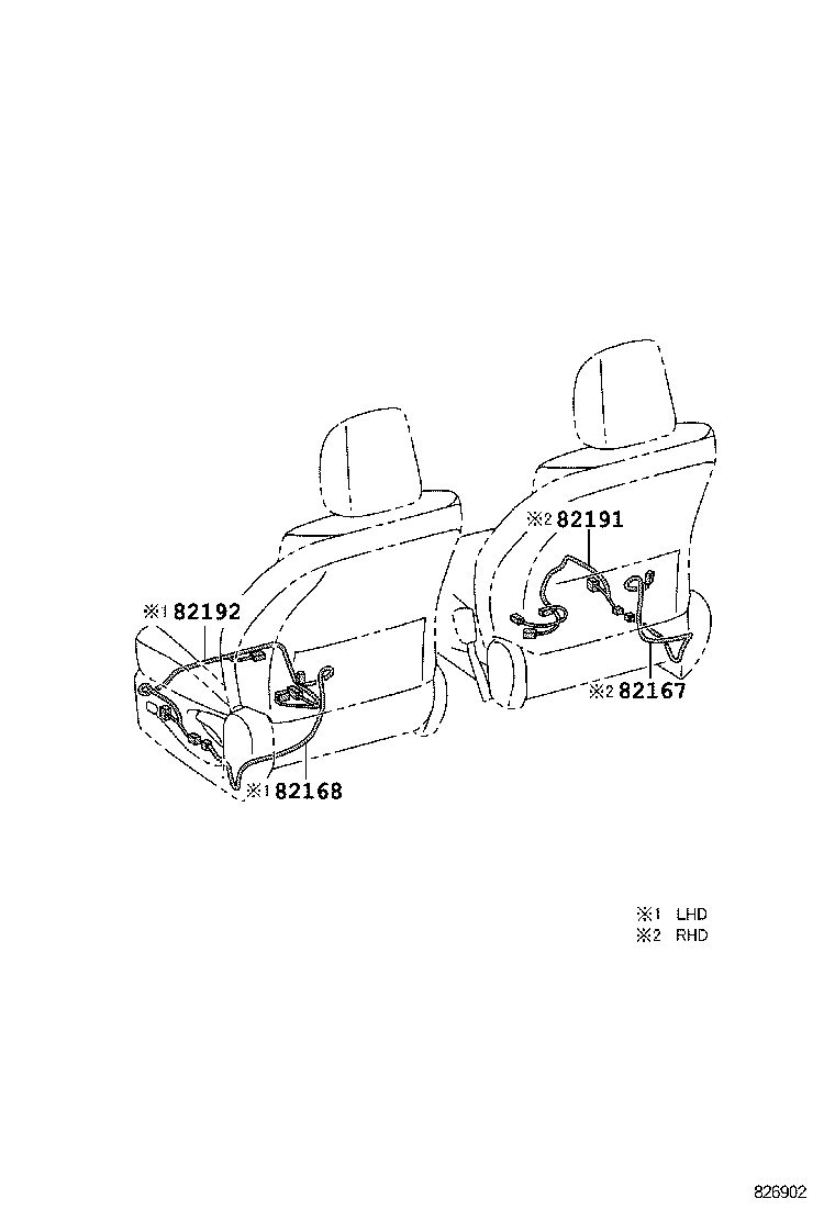 82142-47130 WIRE, INSTRUMENT PANEL, NO.2 product image