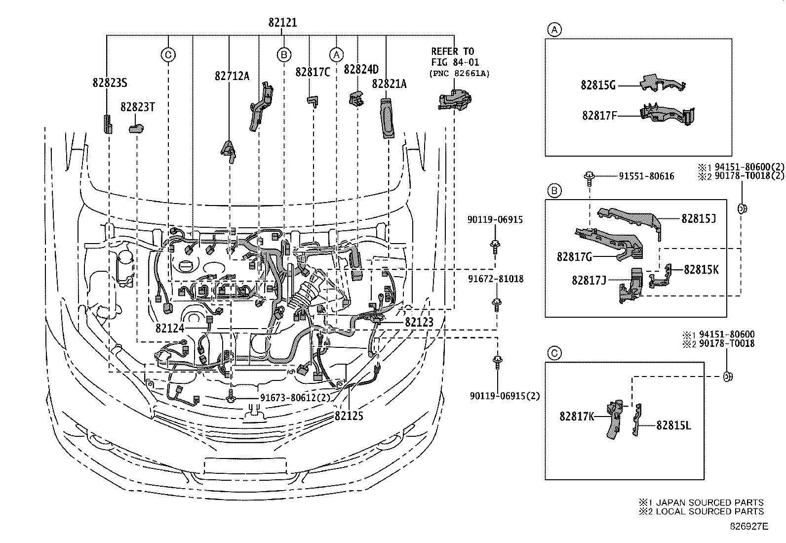 82121-0M040 WIRE, ENGINE product image