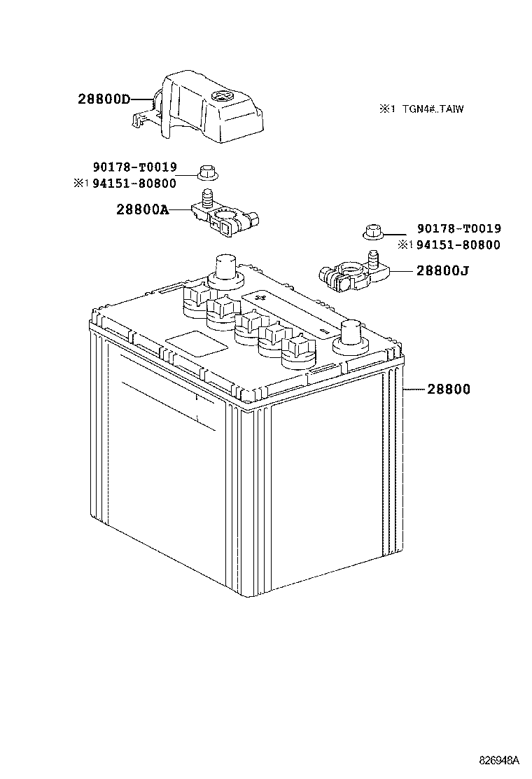 28800-0C050 BATTERY product image
