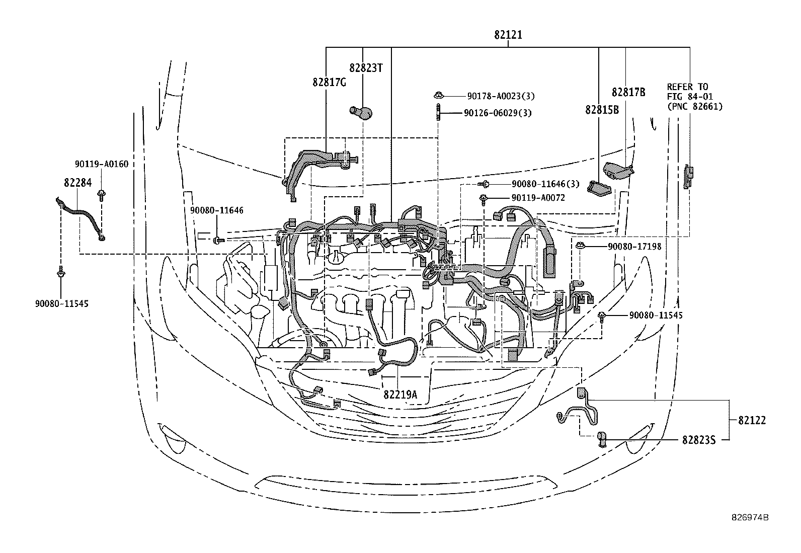 82053-08050 WIRE, REAR DOOR, NO.1 product image