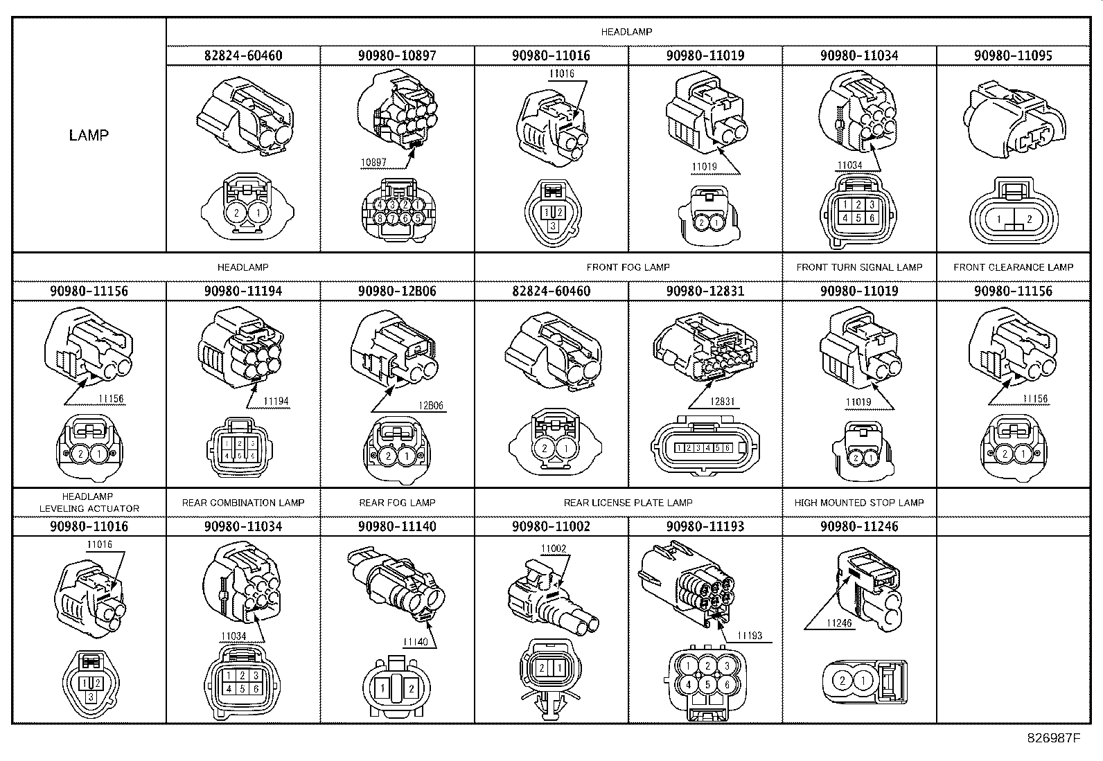82142-60S40 WIRE, INSTRUMENT PANEL, NO.2 product image