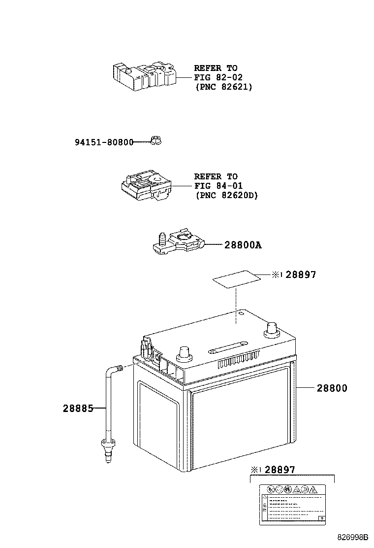 28895-28040 RUBBER, BATTERY INSULATOR product image