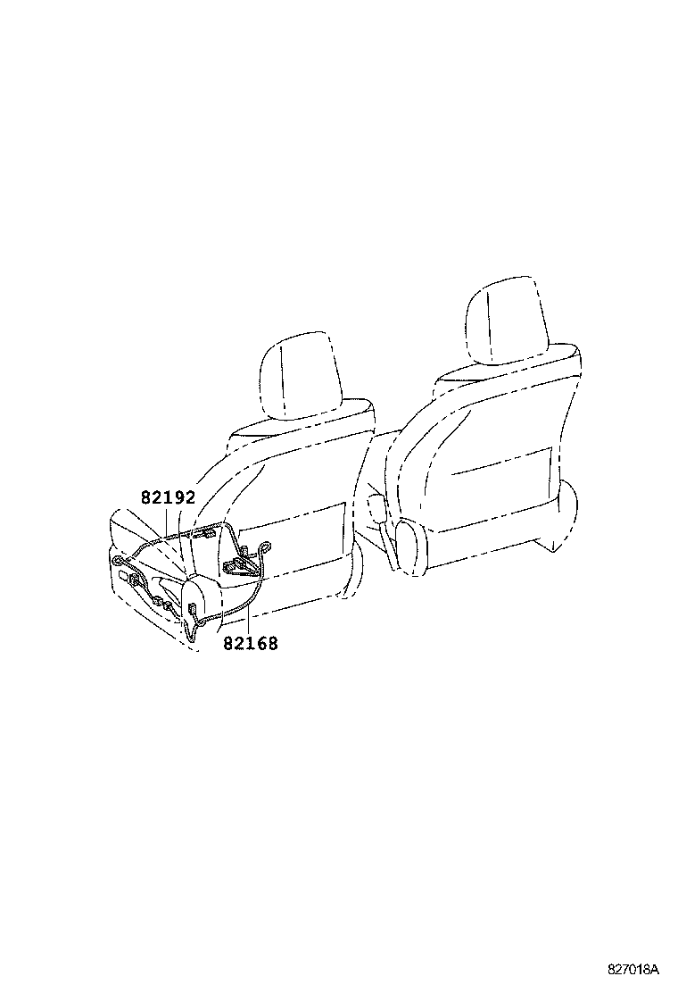 82192-0Q010 WIRE, FRONT SEAT, LH product image
