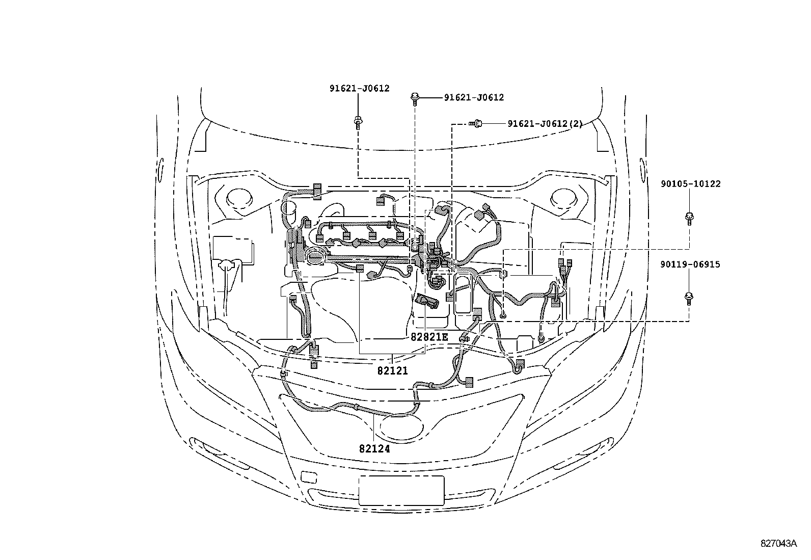 82142-06B11 WIRE, INSTRUMENT PANEL, NO.2 product image