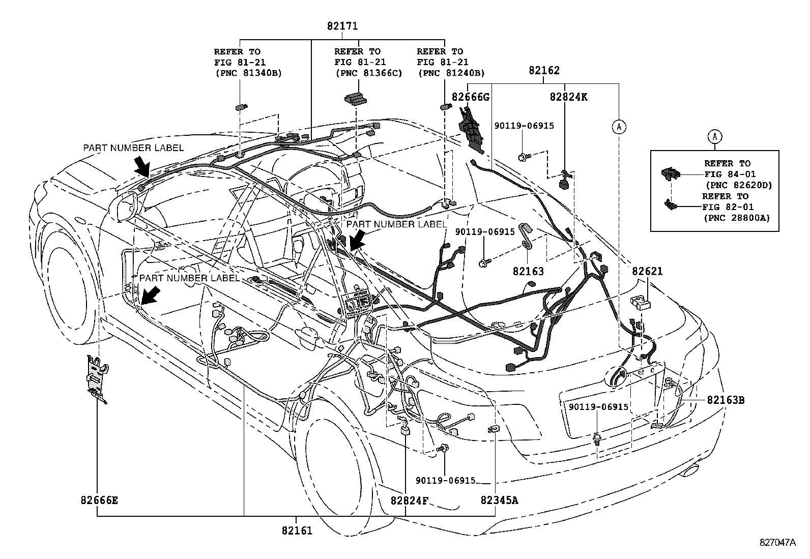 82142-06B11 WIRE, INSTRUMENT PANEL, NO.2 product image