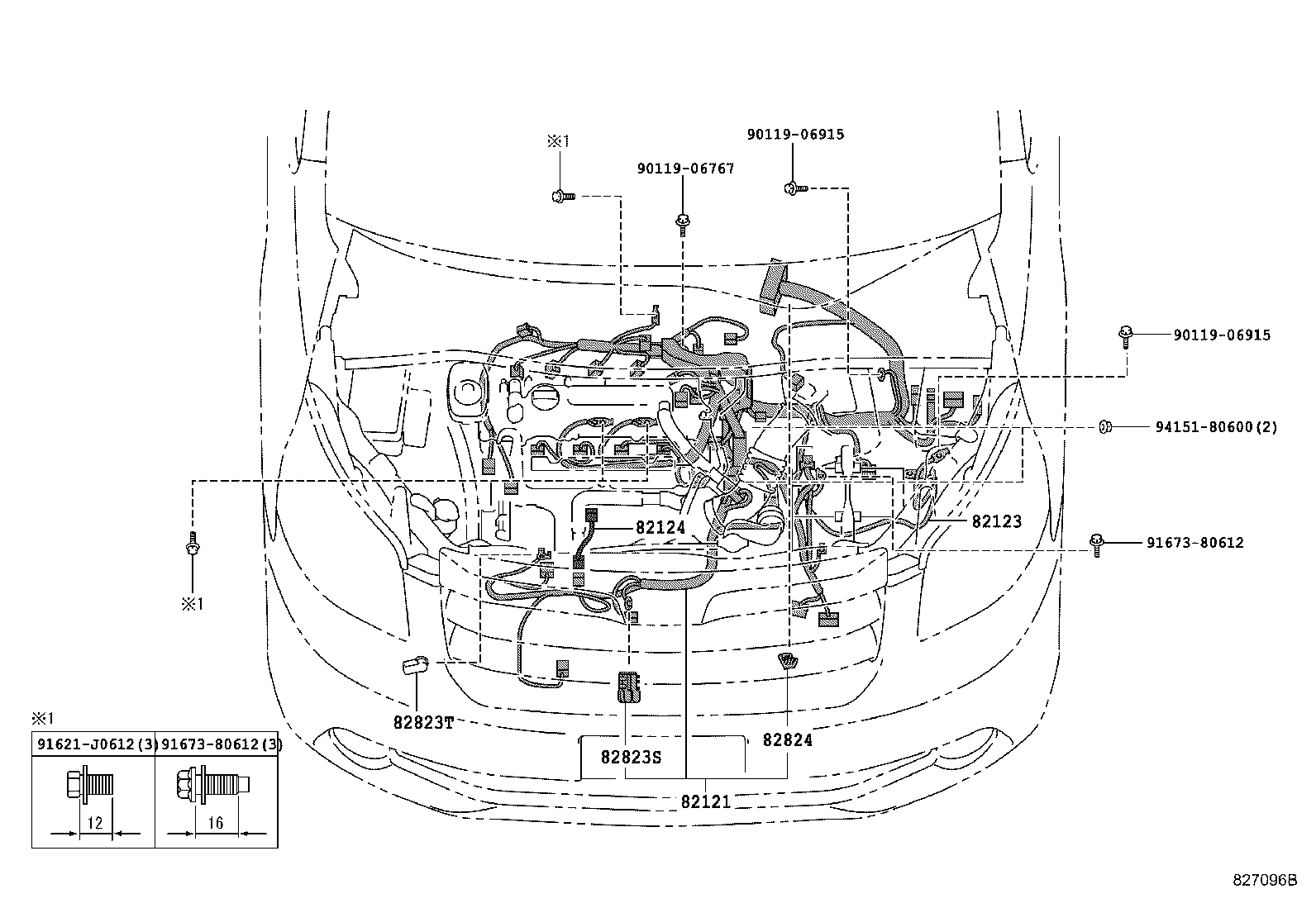 82712-28550 PROTECTOR, WIRING HARNESS, NO.1 product image