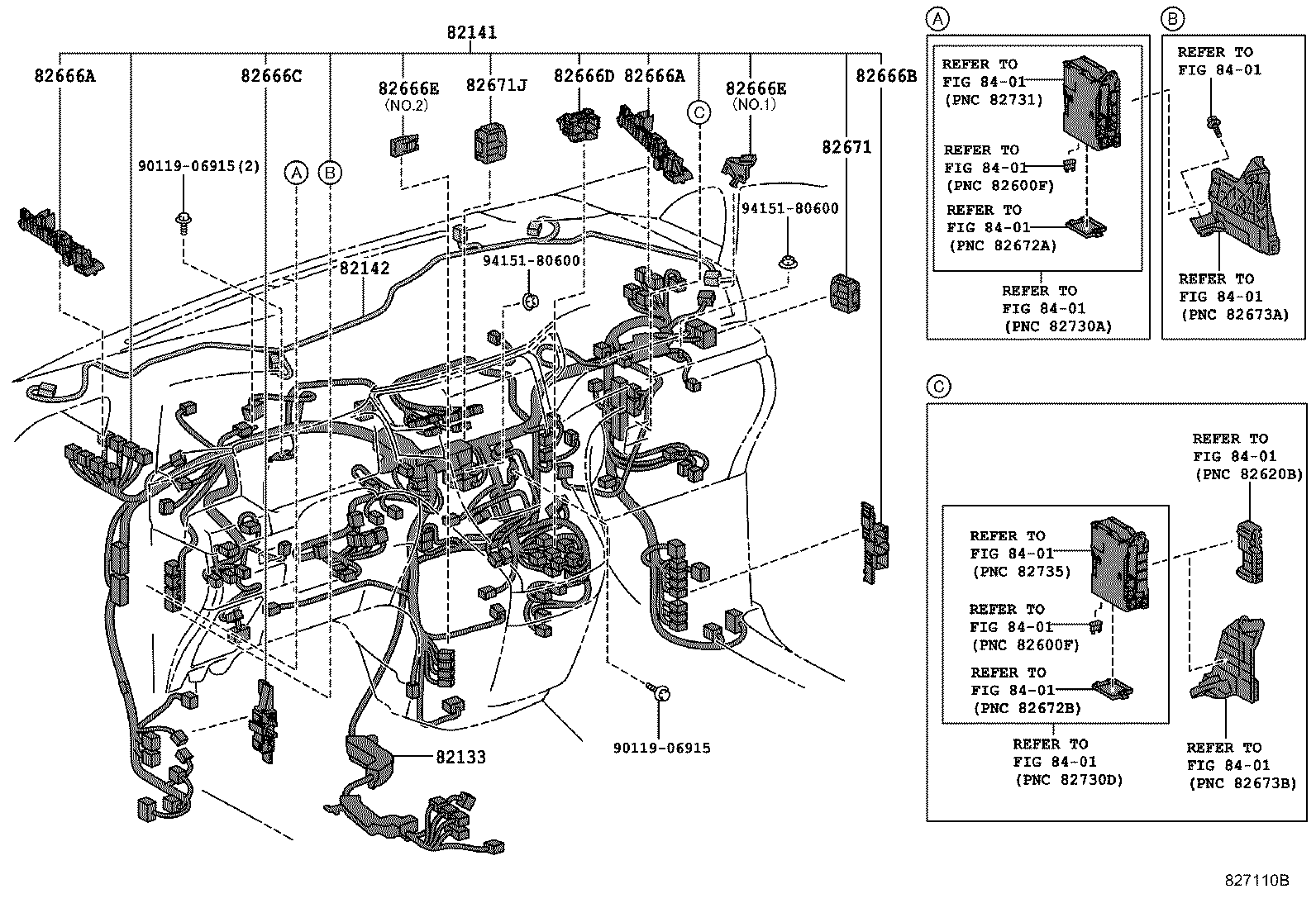 82817-58790 PROTECTOR, WIRING HARNESS, NO.1 product image