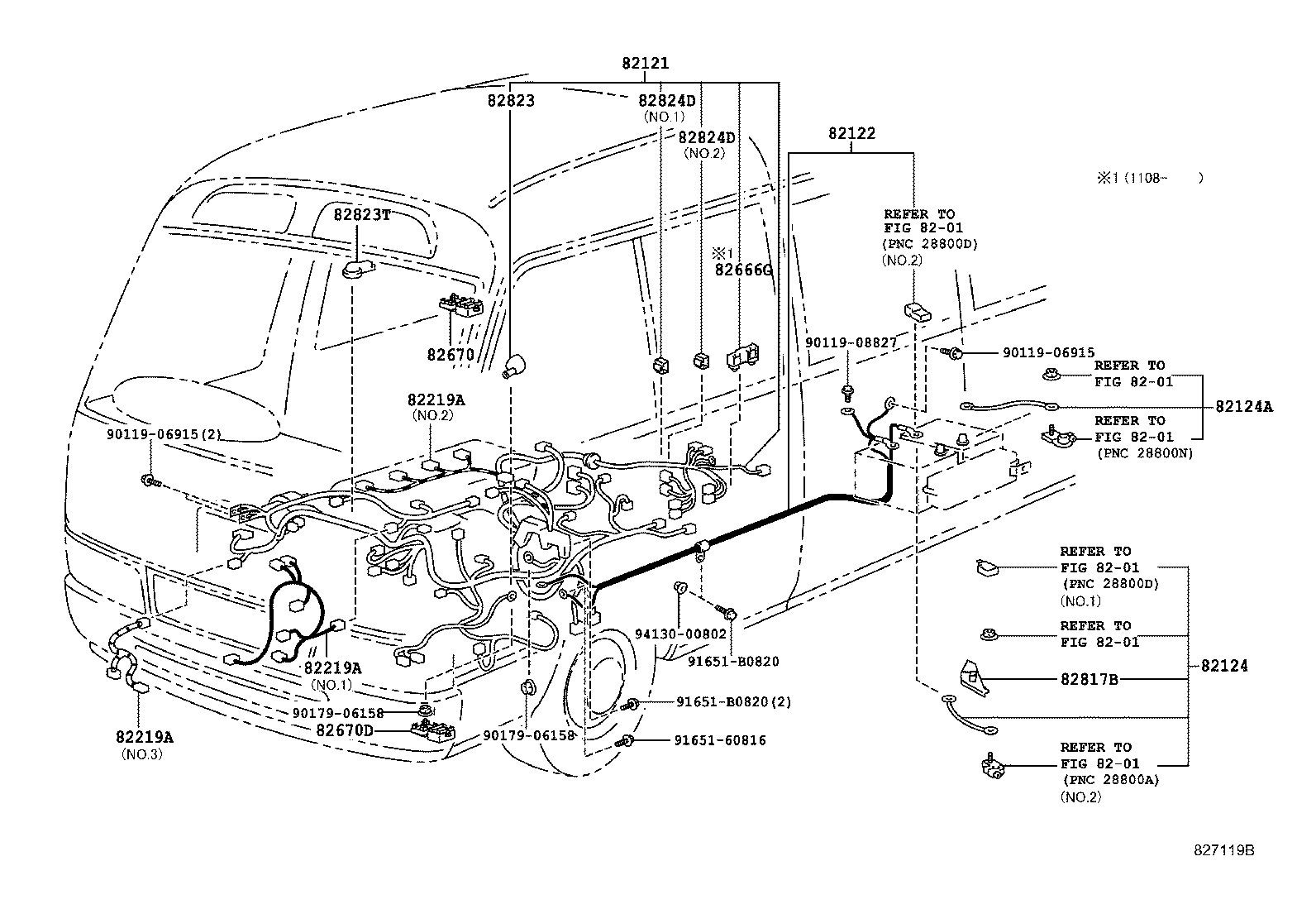 82817-36090 PROTECTOR, WIRING HARNESS, NO.1 product image