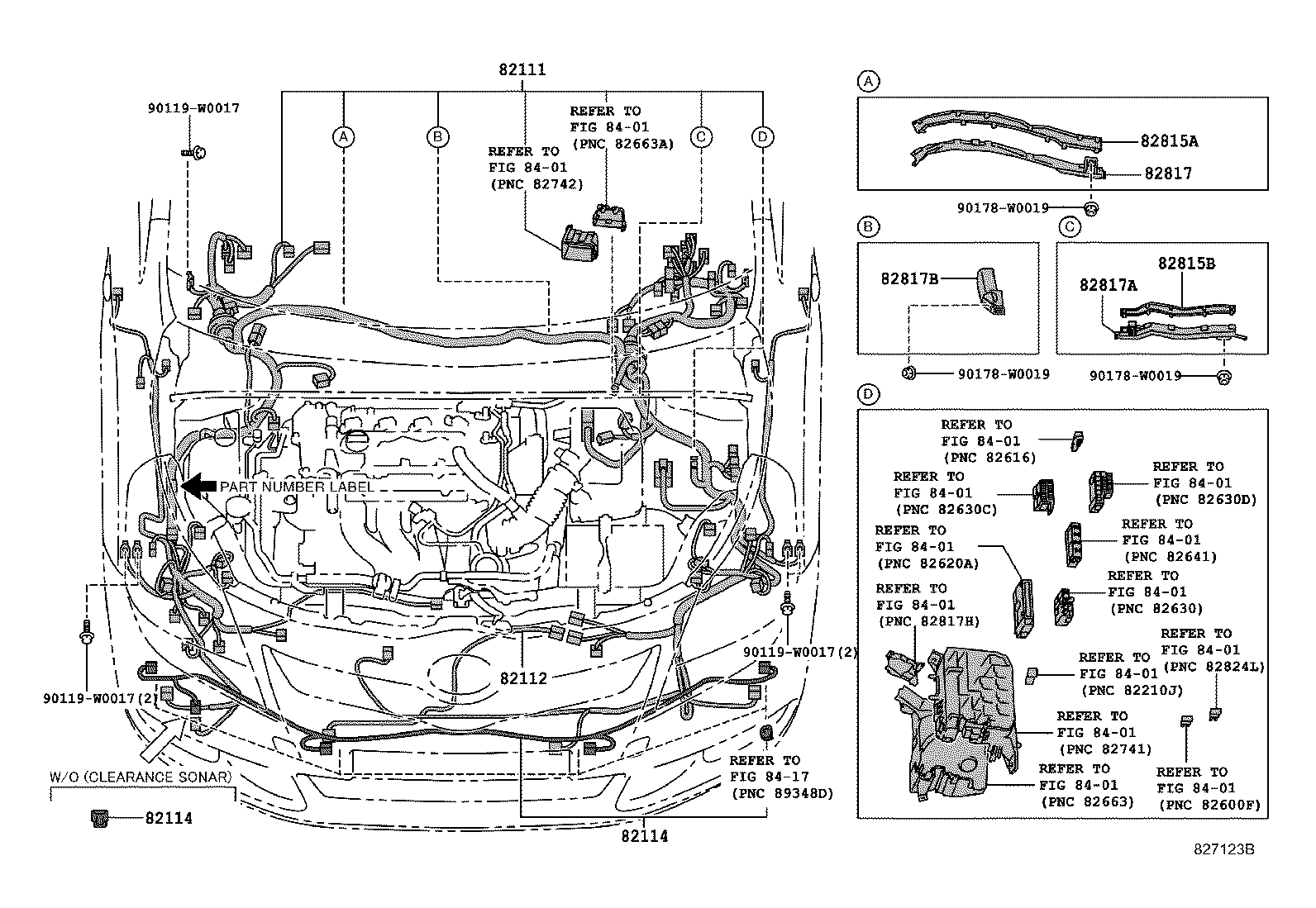82817-02500 PROTECTOR, WIRING HARNESS, NO.2 product image