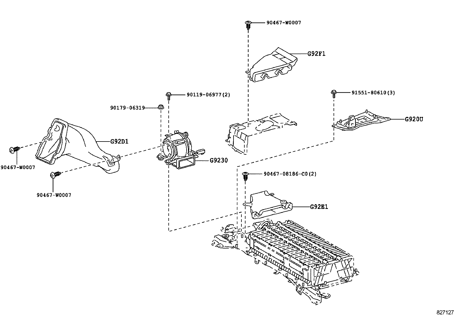 G920L-47010 COVER SUB-ASSY, HYBRID BATTERY, UPPER NO.1 product image