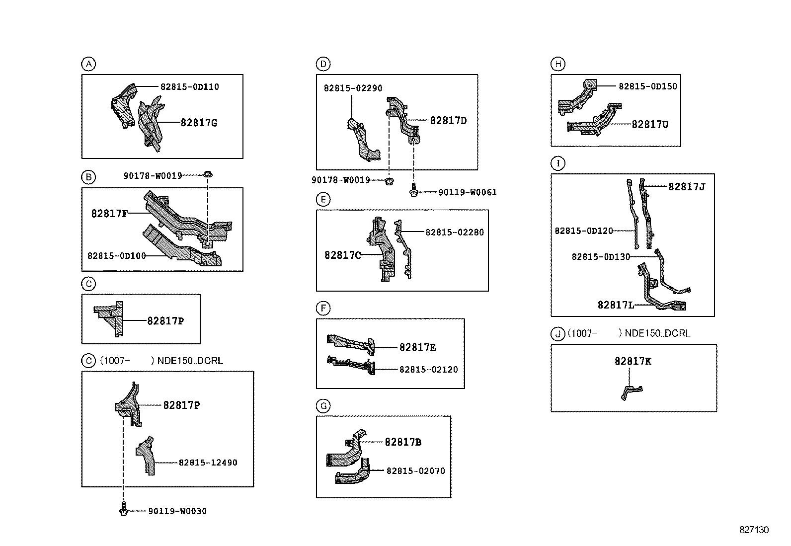 82817-47620 PROTECTOR, WIRING HARNESS, NO.1 product image