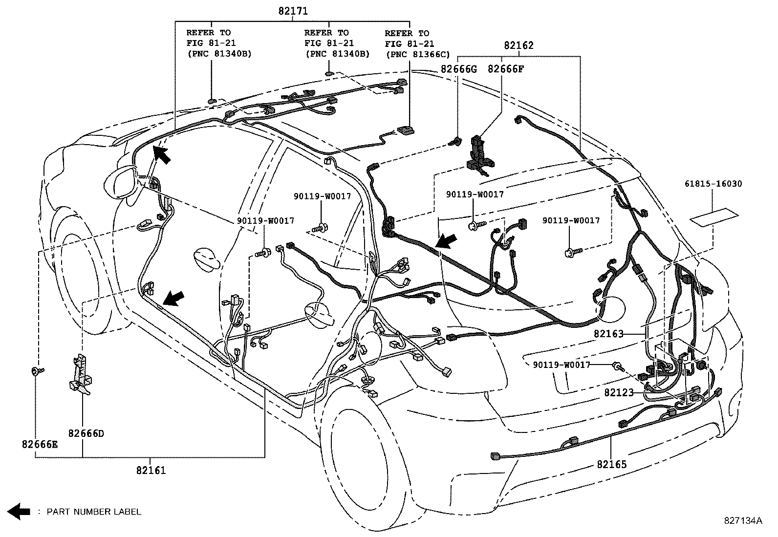 82817-47620 PROTECTOR, WIRING HARNESS, NO.1 product image