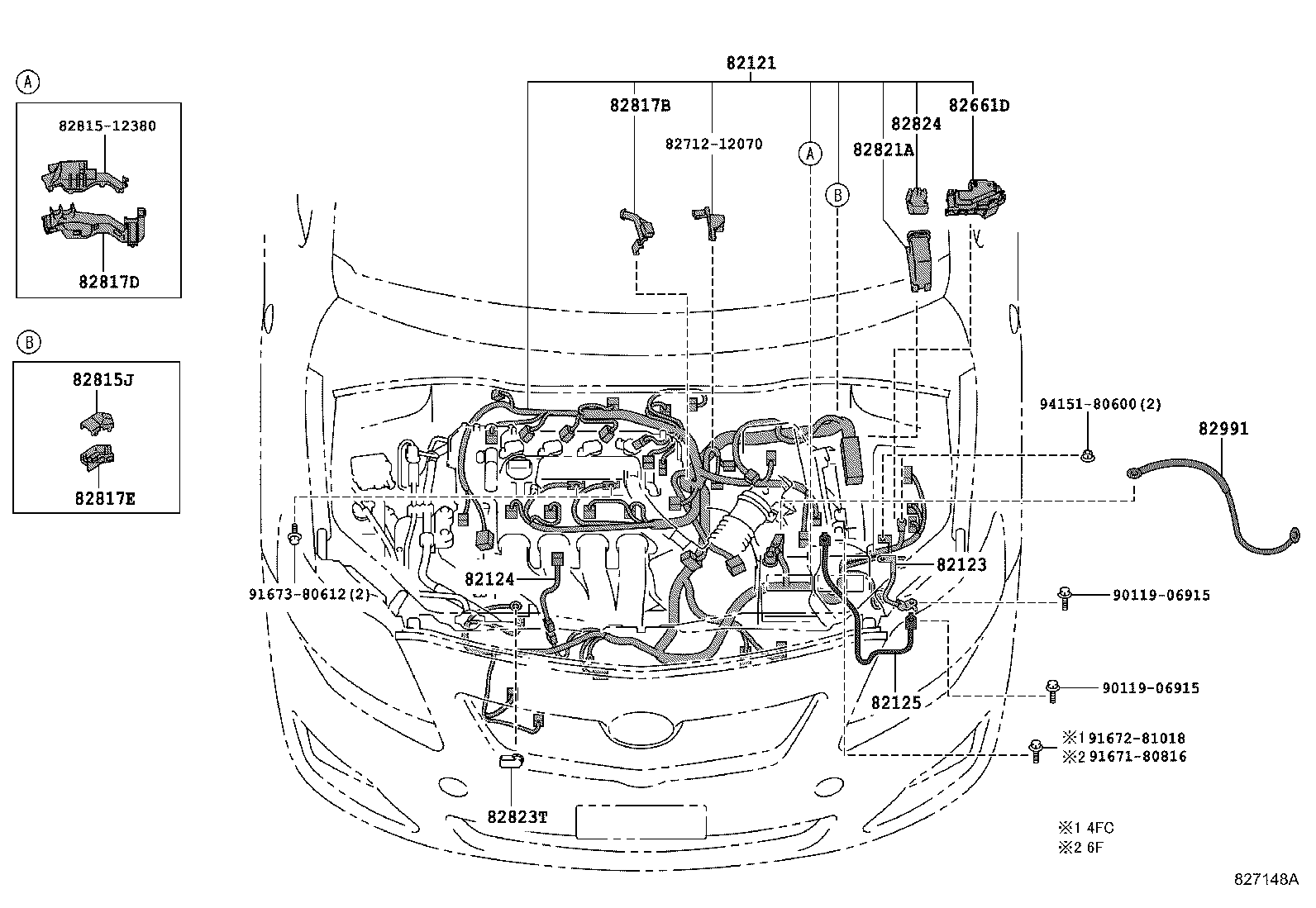 82817-12D50 PROTECTOR, WIRING HARNESS, NO.1 product image