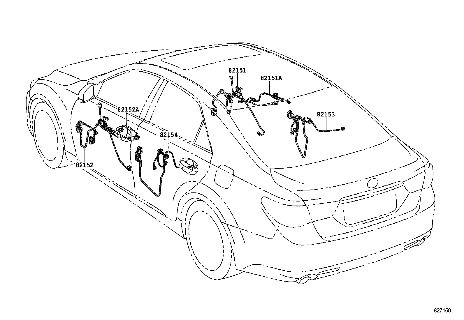 82817-22A60 PROTECTOR, WIRING HARNESS, NO.2 product image