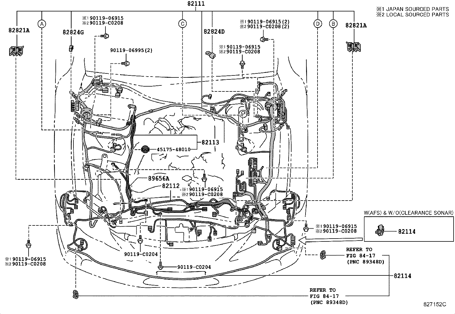 82817-22A60 PROTECTOR, WIRING HARNESS, NO.2 product image
