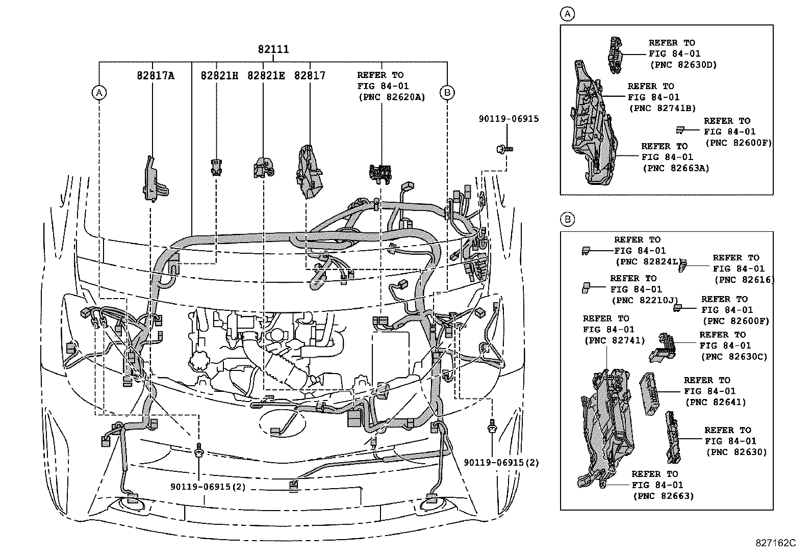 Toyota 82161-74220 WIRE, FLOOR