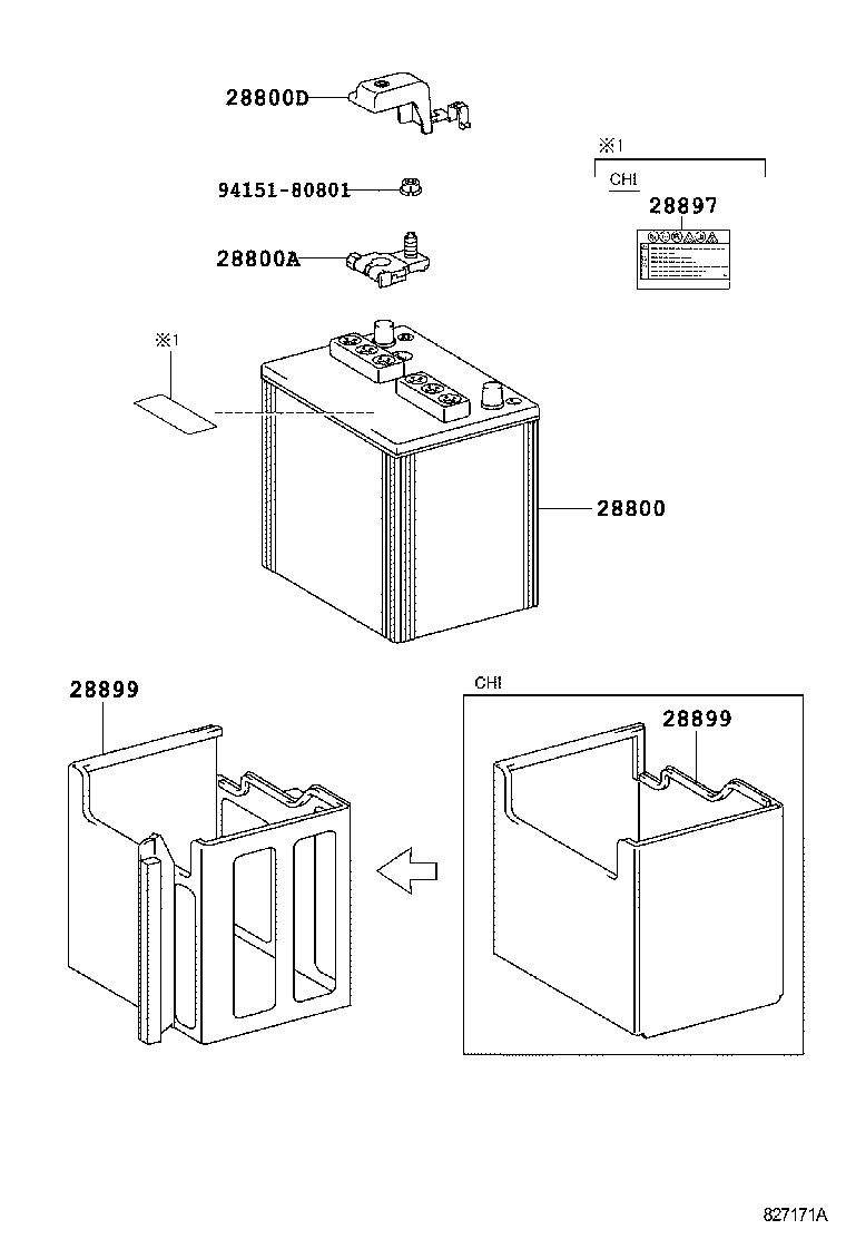 28899-36010 INSULATOR, BATTERY product image