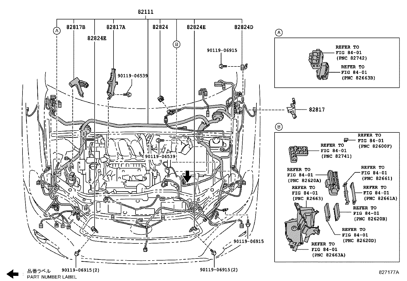 82817-48A90 PROTECTOR, WIRING HARNESS, NO.2 product image