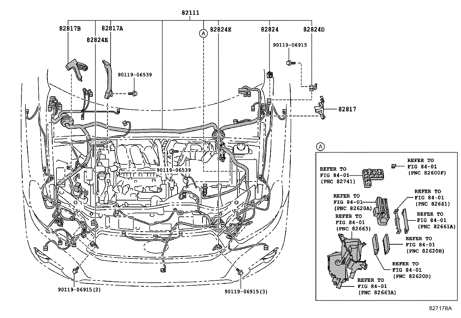 82817-48A90 PROTECTOR, WIRING HARNESS, NO.2 product image
