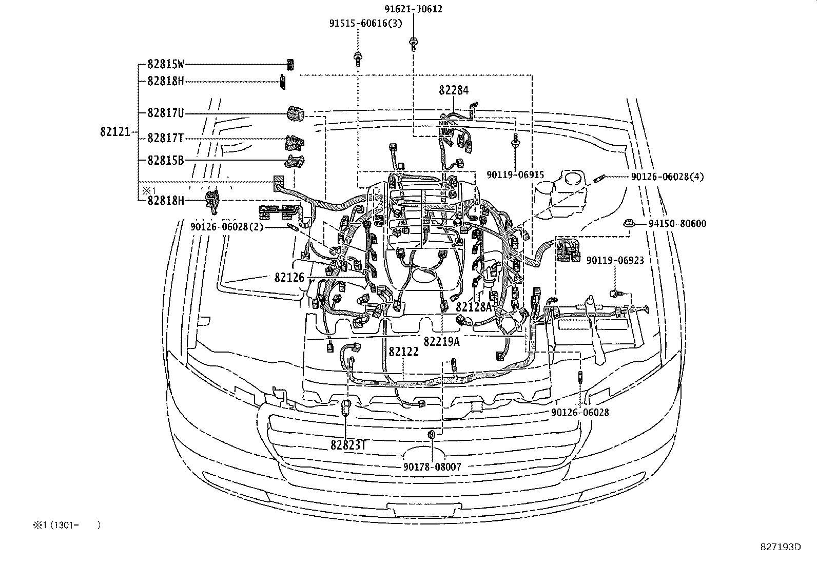82142-60212 WIRE, INSTRUMENT PANEL, NO.2 product image