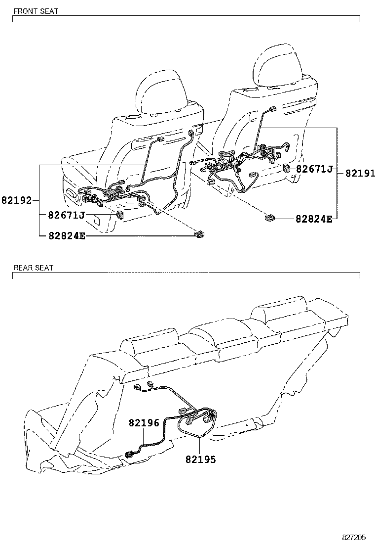 82151-30C60 WIRE, FRONT DOOR, RH product image