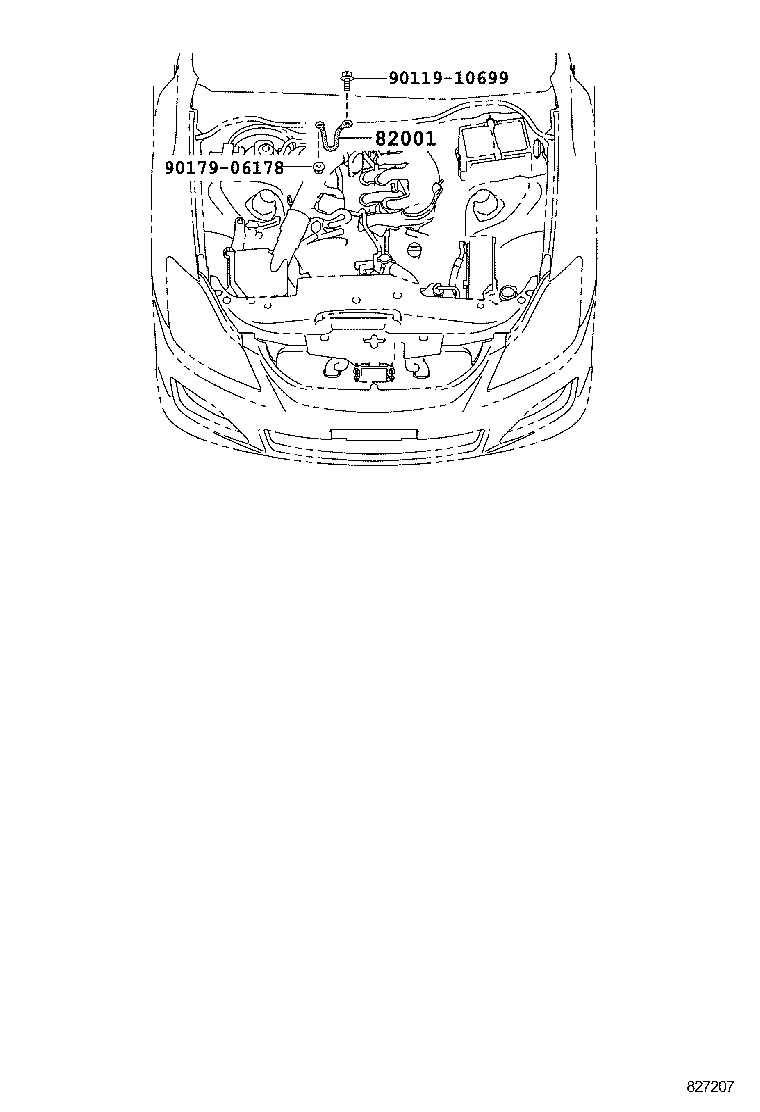82151-30C60 WIRE, FRONT DOOR, RH product image