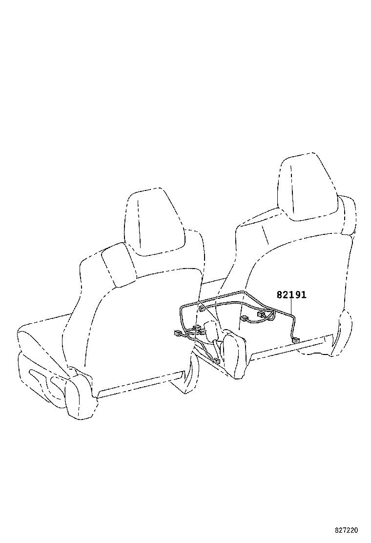 82151-21230 WIRE, FRONT DOOR, RH product image