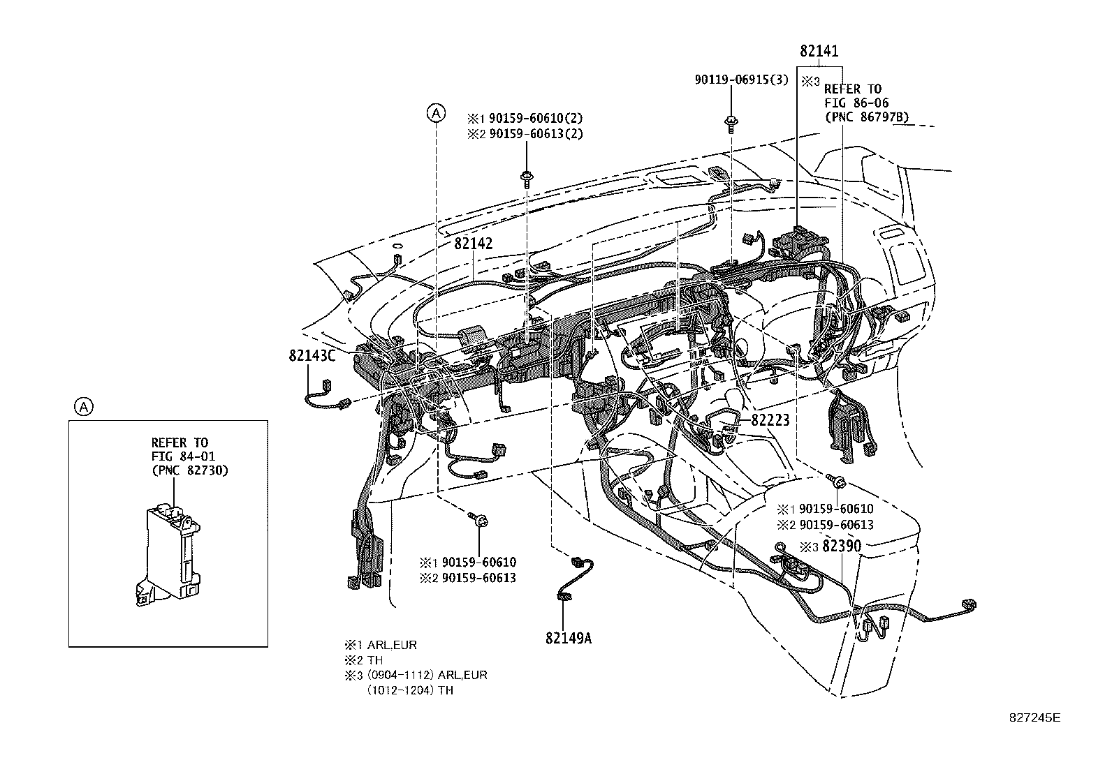 82124-0Q010 WIRE, ENGINE, NO.4 product image
