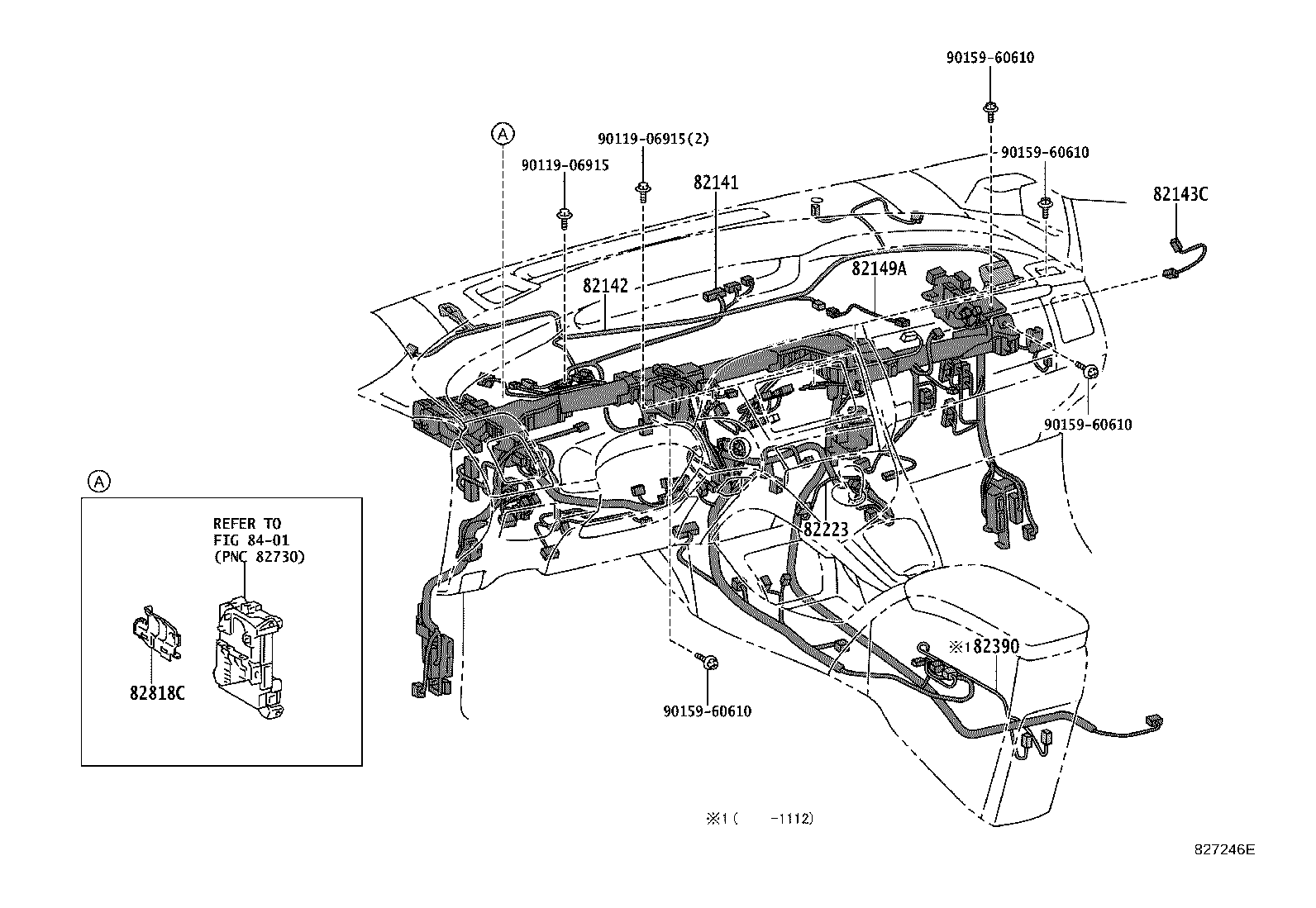 82124-0Q010 WIRE, ENGINE, NO.4 product image