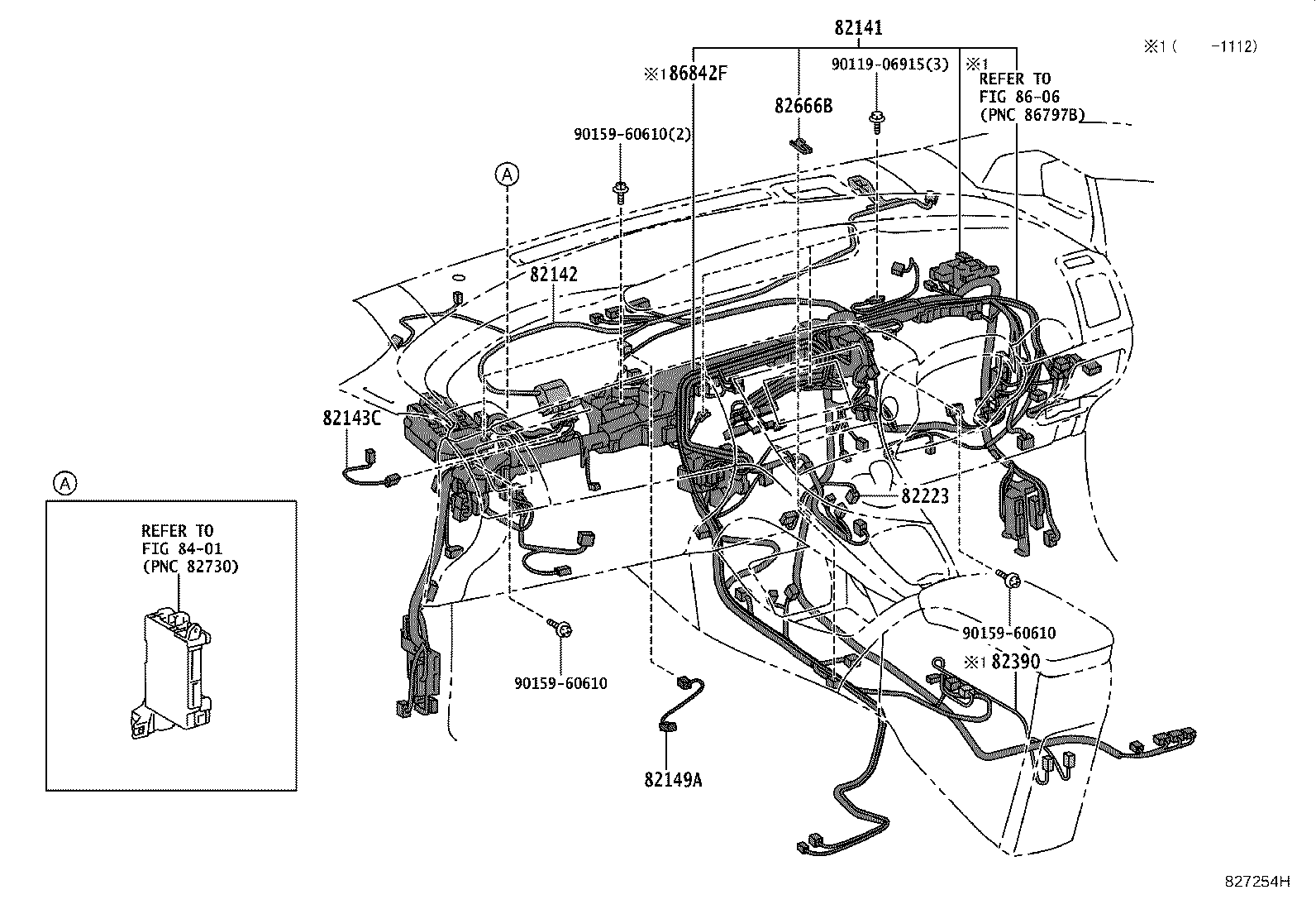 82142-47141 WIRE, INSTRUMENT PANEL, NO.2 product image