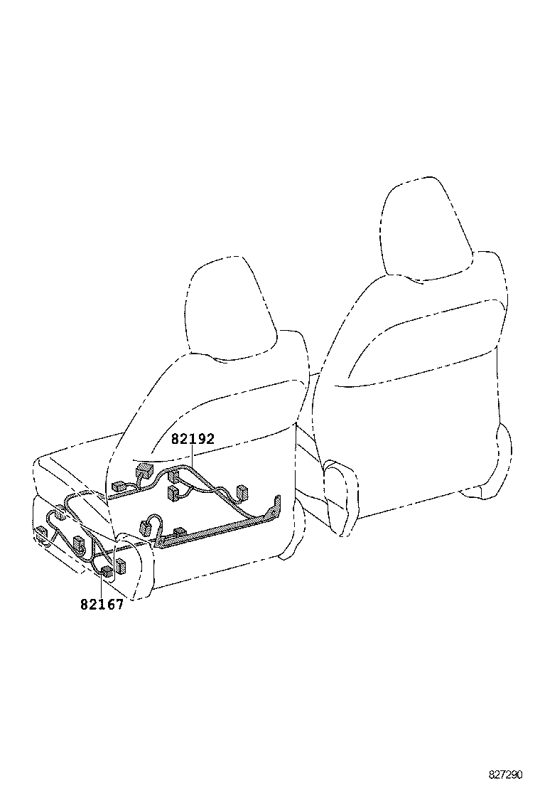 82167-52010 WIRE, SEAT, NO.1 product image