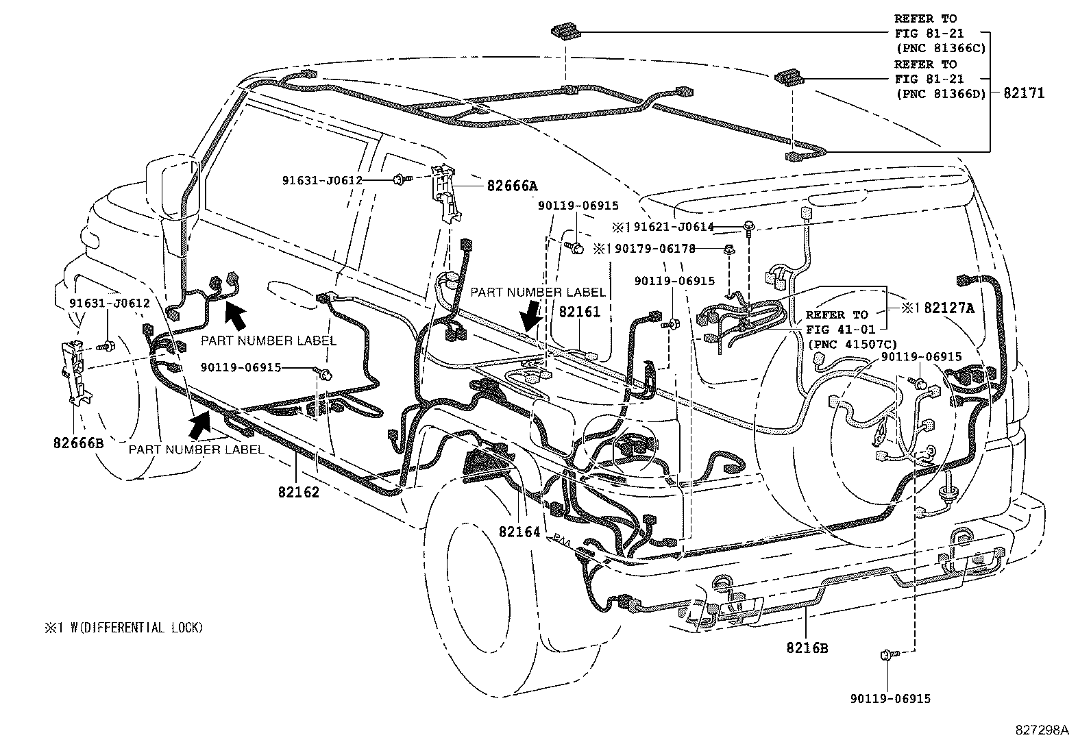 82142-35360 WIRE, INSTRUMENT PANEL, NO.2 product image